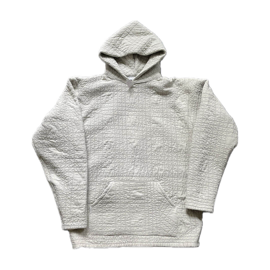 Tan quilted hoodie